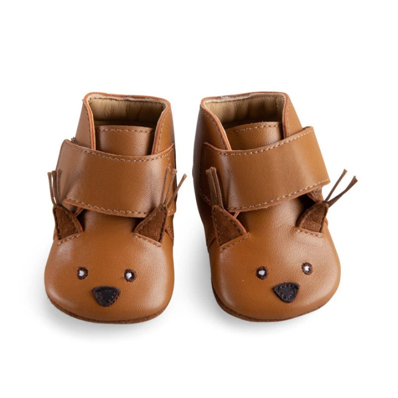 Chaussons En Cuir écureuil Camel 12/18 M MOULIN ROTY Pomme Des Bois – Image 3