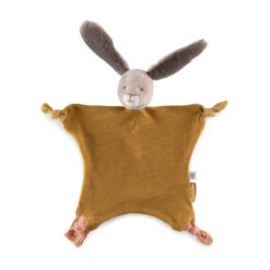 Doudou Lapin Ocre MOULIN ROTY Trois Petits Lapins