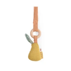 Hochet Avec Anneau En Bois Poire MOULIN ROTY Trois Petits Lapins