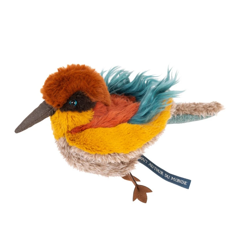 Peluche Oiseau Guêpier 22 Cm MOULIN ROTY Tout Autour Du Monde – Image 3