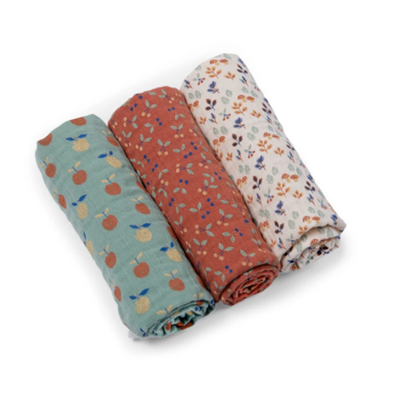 Set De 3 Langes Imprimés MOULIN ROTY Pomme Des Bois – Image 2