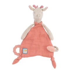 Doudou Attache-tétine Girafe MOULIN ROTY Sous Mon Baobab