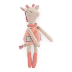 Doudou-hochet Girafe MOULIN ROTY Sous Mon Baobab